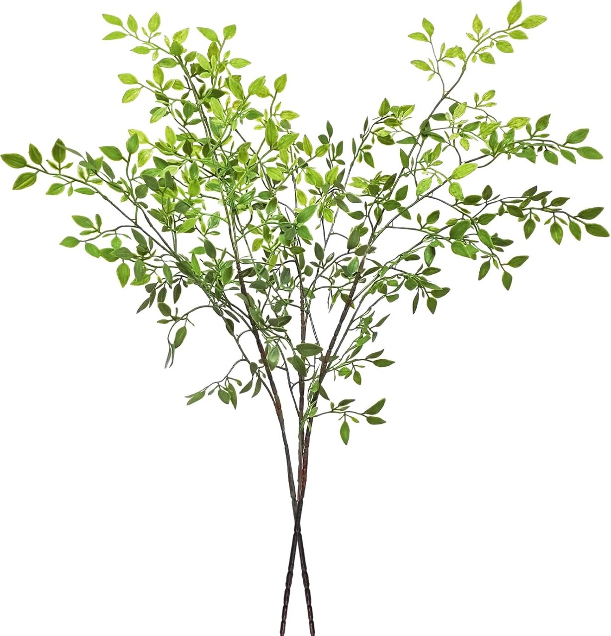 2 PCS Artificial Nandina Greenery Stems 43.3'' – Tall Faux Branches for Vase Filler, Home, Office & Wedding Decor
